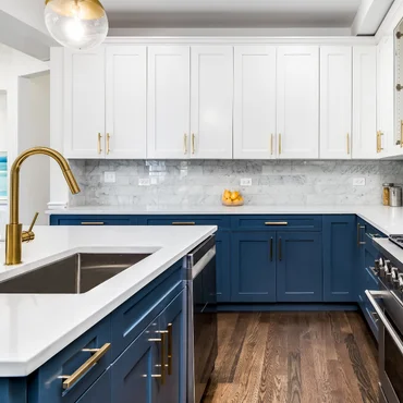 Solid wood kitchen cabinet