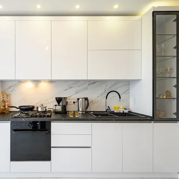 Acrylic kitchen cabinet