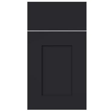 Black Shaker Kitchen Cabinet