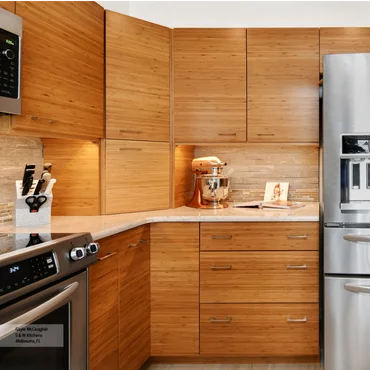 Bamboo kitchen cabinet