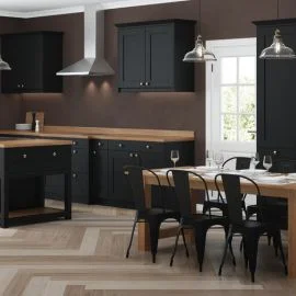 Black Shaker Cabinet