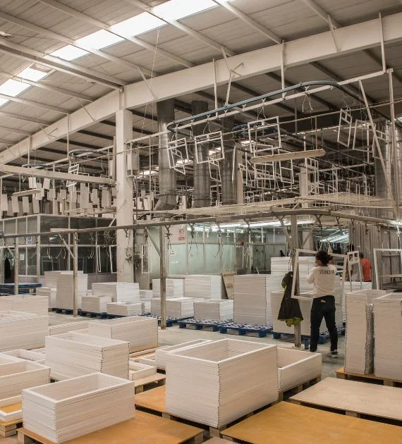 Kitchen cabinet manufacturer factory floor