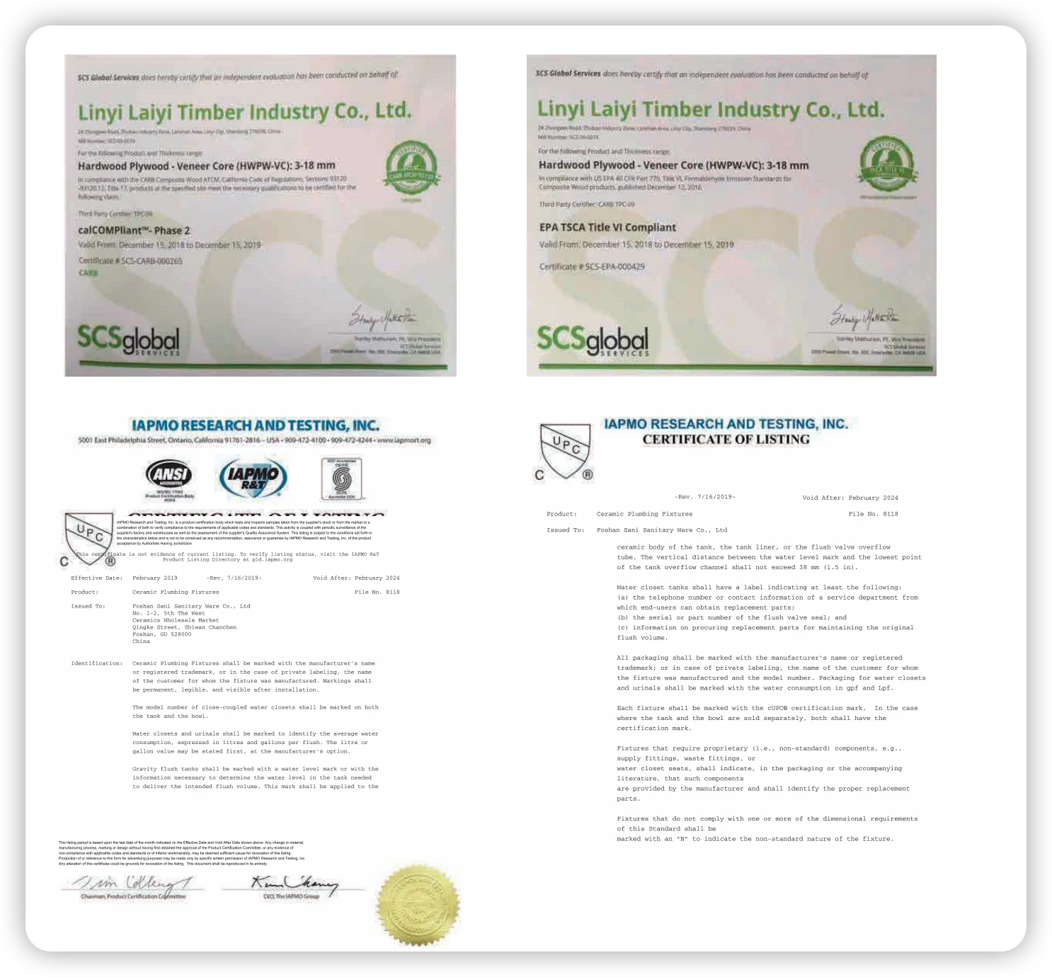 ISO 9001 Certificate
